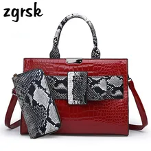 Designer Woman Handbag Bag Luxury Women Handbags Snake Print Pu Leather Famous Brand Lady Shoulder Messenger Bags With Wallet Designer Woman Handbag Bag Luxury Women Handbags Snake Print Pu Leather Famous Brand Lady Shoulder Messenger Bags With Wallet