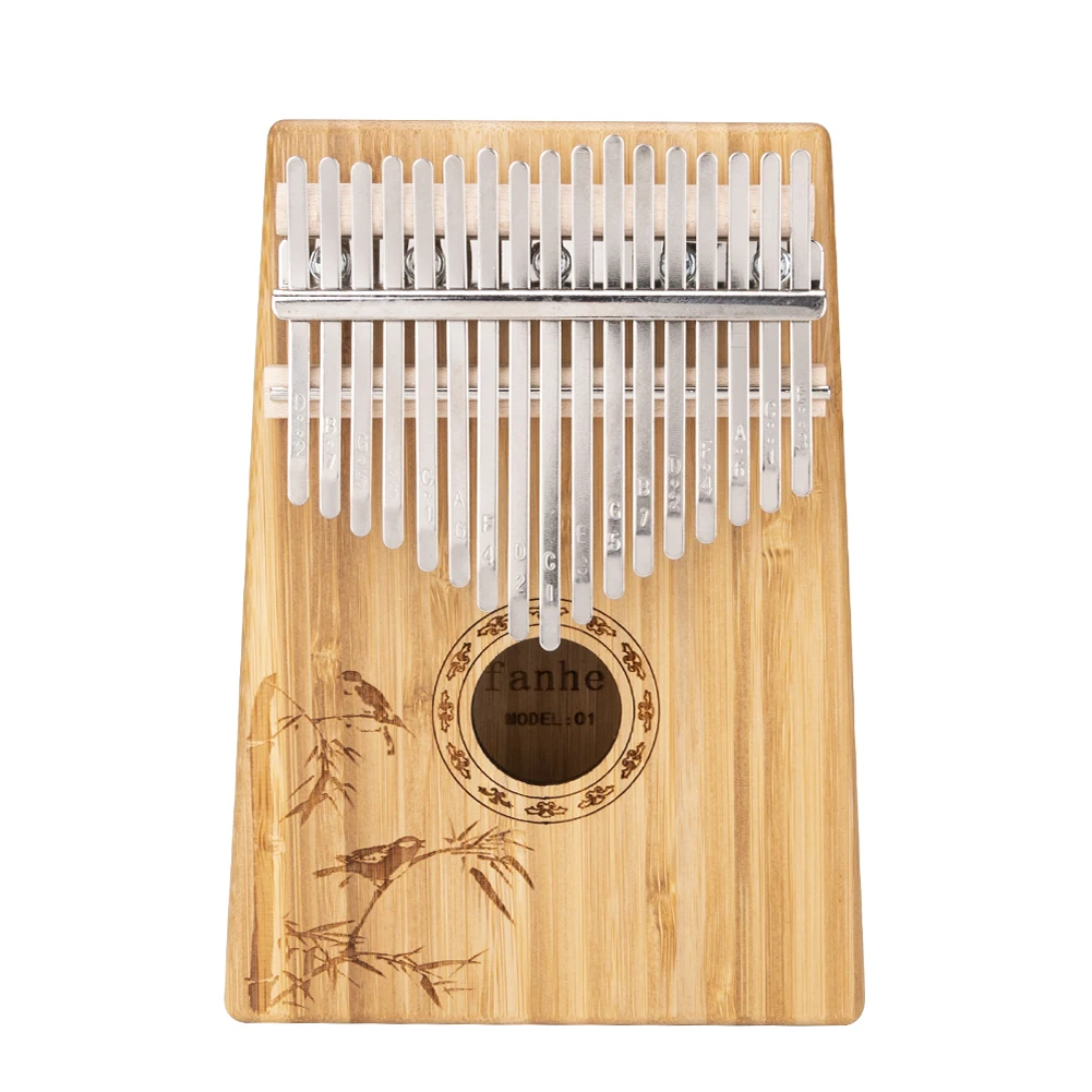 

17 Keys EQ Kalimba Mbira Calimba Solid Acacia Thumb Piano Link Speaker Electric Pickup with bag