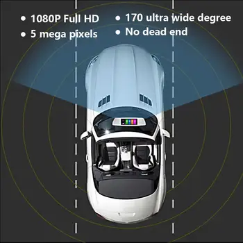 

4" 1080P Video Cam Full HD Car DVR 5 Mega Pixels 170 Degree Dash Camera Recorder