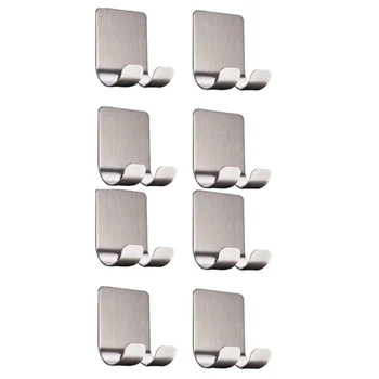 

8 Shower Razor Rack Hook Razor Razor Multi-Function Hook Wall Hanger, Stainless Steel Thick Wall Hook