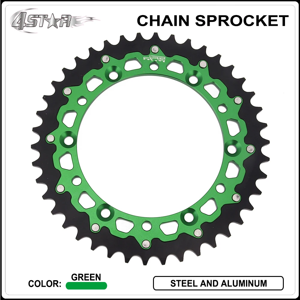 Motorbike CNC Rear Chain Sprocket For KAWASAKI KDX200 KDX250 KLX250
