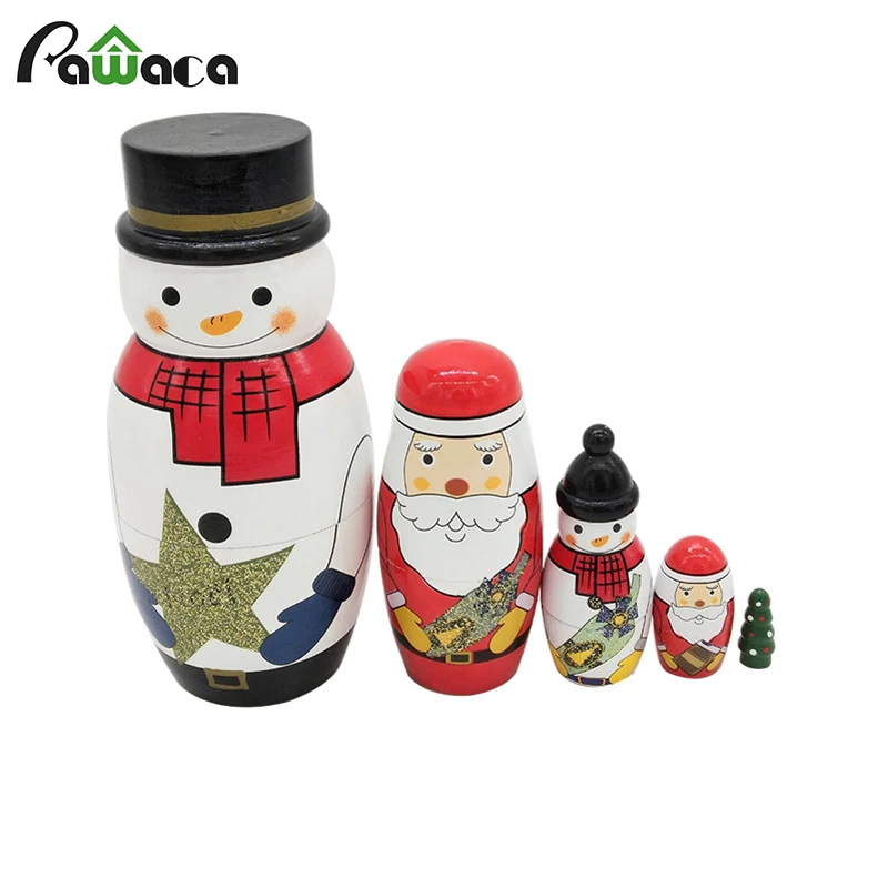 snowman russian dolls