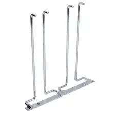 Двухрядное железо хром вино стекло es настенное крепление стойка для фужеров держатель для вина бар вешалка стеклянная чашка кухня настенное крепление