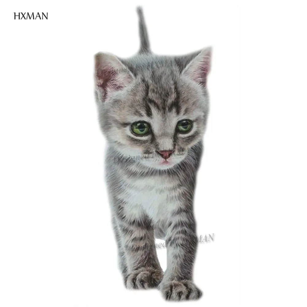 HXMAN 12 шт./лот временные тату наклейки для кошек животных женщин модные боди арт