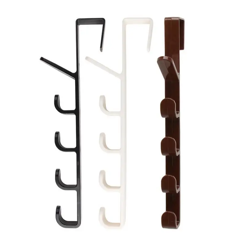 

Home Creative Five-segment Hook Multi-function Towel Coat Rack Behind The Door Portable Storage Bedroom Artifact