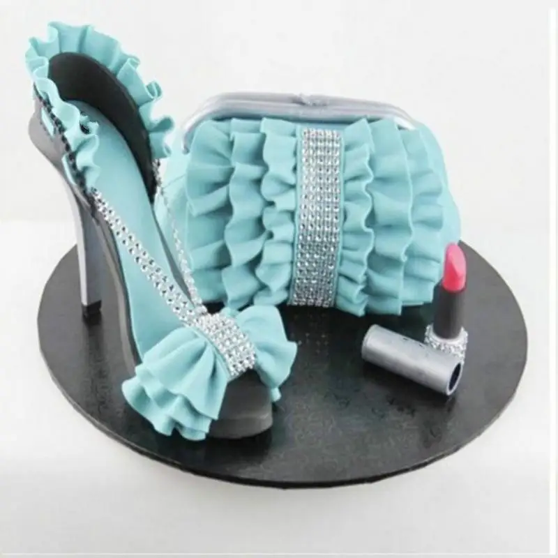 

High Heel Shoes Chocolate Candy Mould Bundle 3D Molding Instructions Fondant Cake Mold Kit