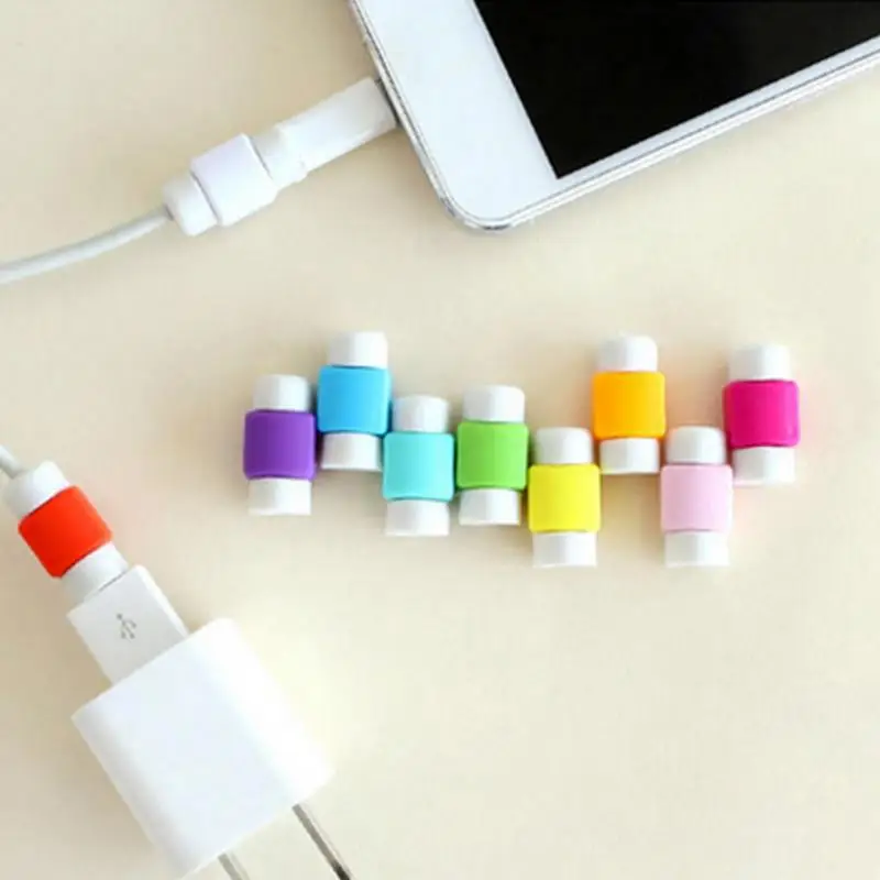 Простой мини кабель протектор зарядное устройство провода красочные USB для