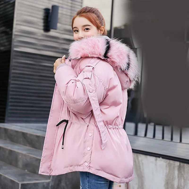 Red rusty Veste rose Noir Faux Femelle Parka D'hiver Vestes Neige Épaisse 2018 De Usure Fourrure Manteau Parkas Femmes Nouveau blanc gris Décontracté SSwFRqHU