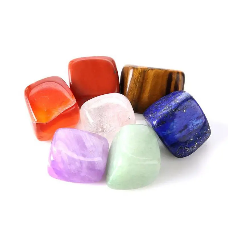 Seven Chakra Stone 7 видов цветов набор для йоги чакра Необычные рейки лечебные кристаллы