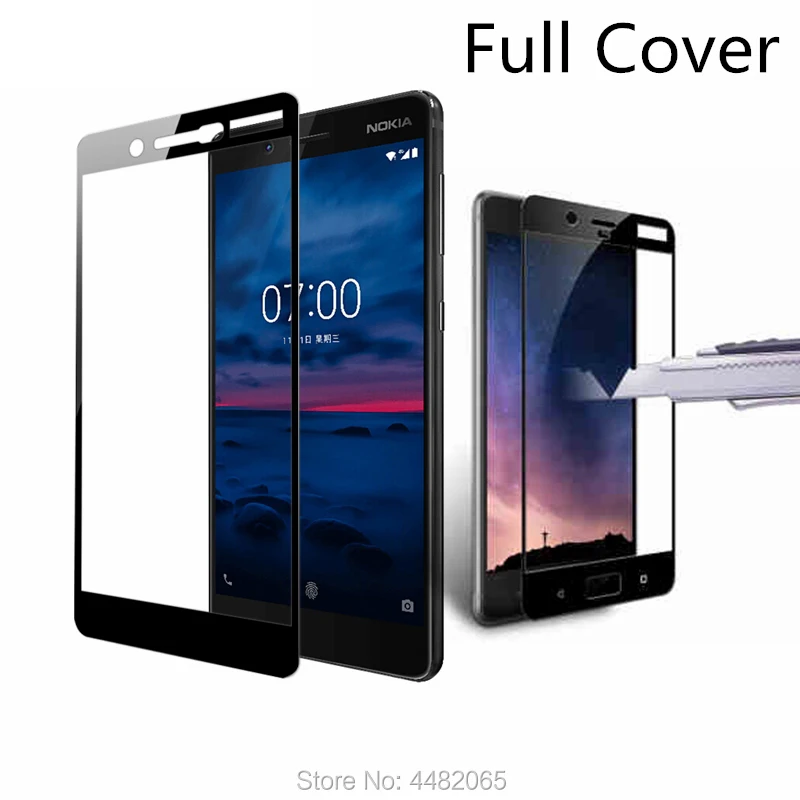 Чехлы для Nokia 6 Защитное стекло 5 Чехол 2 1 3 X5 X6 2018 7 Plus 8 закаленное nokia5 передняя