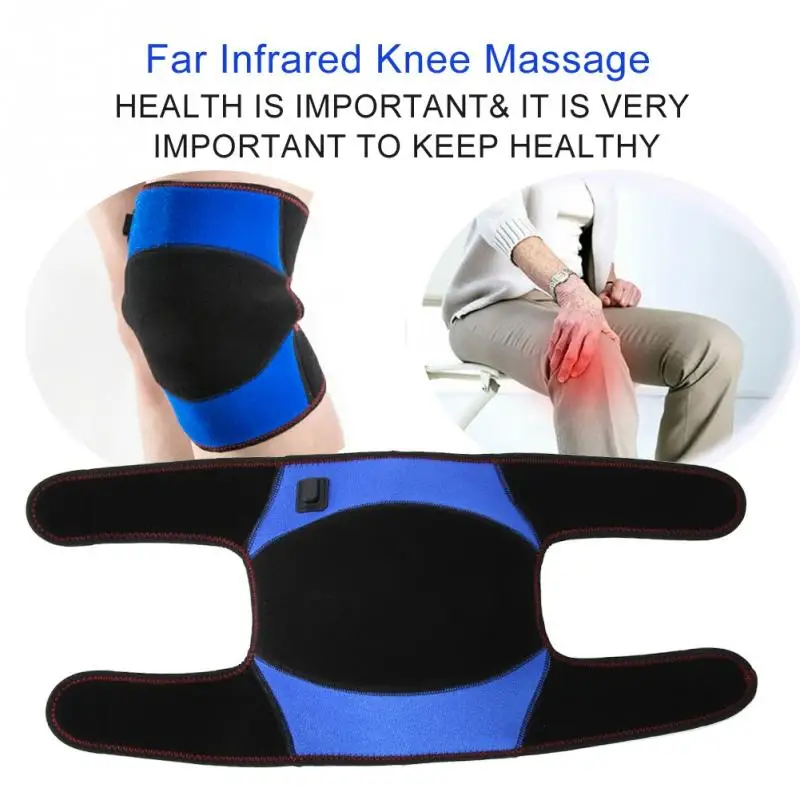 Electric Heating Knee Pad Far Infrared Knee Massage Washable Pad Pain