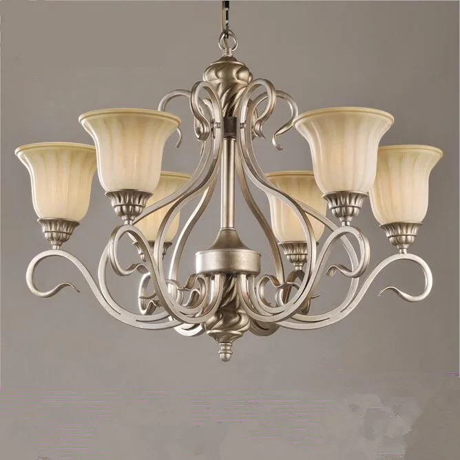 

Fashion European Style Six Light Source Chandeliers Led Lamps Retro Living Room Led Chandelier E27 Led Lustre Light Chandelier