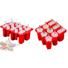 12 полости форма для изготовления мороженого силиконовый материал DIY формы ледяные кубики десерт лоток с мороженым многоразовый лед формы для крема