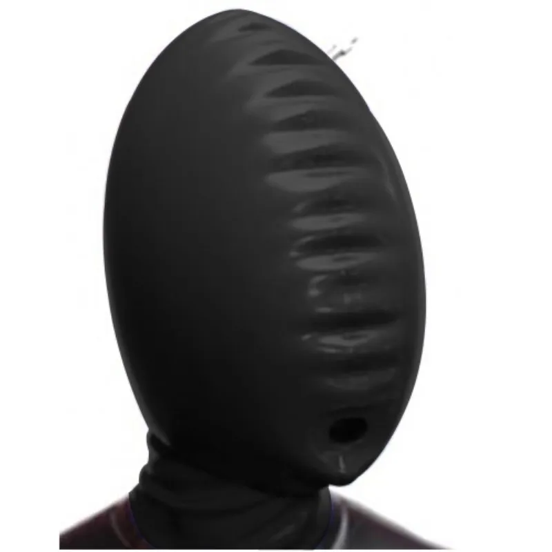 

2019 Latex Natural 100% Rubber Mask Hooded Double layer Wetlook Color Unisex Customized Size XXS-XXL