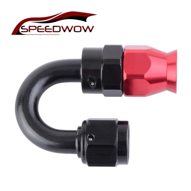 SPEEDWOW черный красный AN6 180 градусов маслоохладитель фитинг адаптер масло топливо