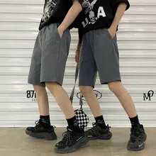 Мужская верхняя одежда шорты летние новые популярно среди молодежи тонкие однотонные шорты Прямые Индивидуальные повседневные Молодежные мужские шорты