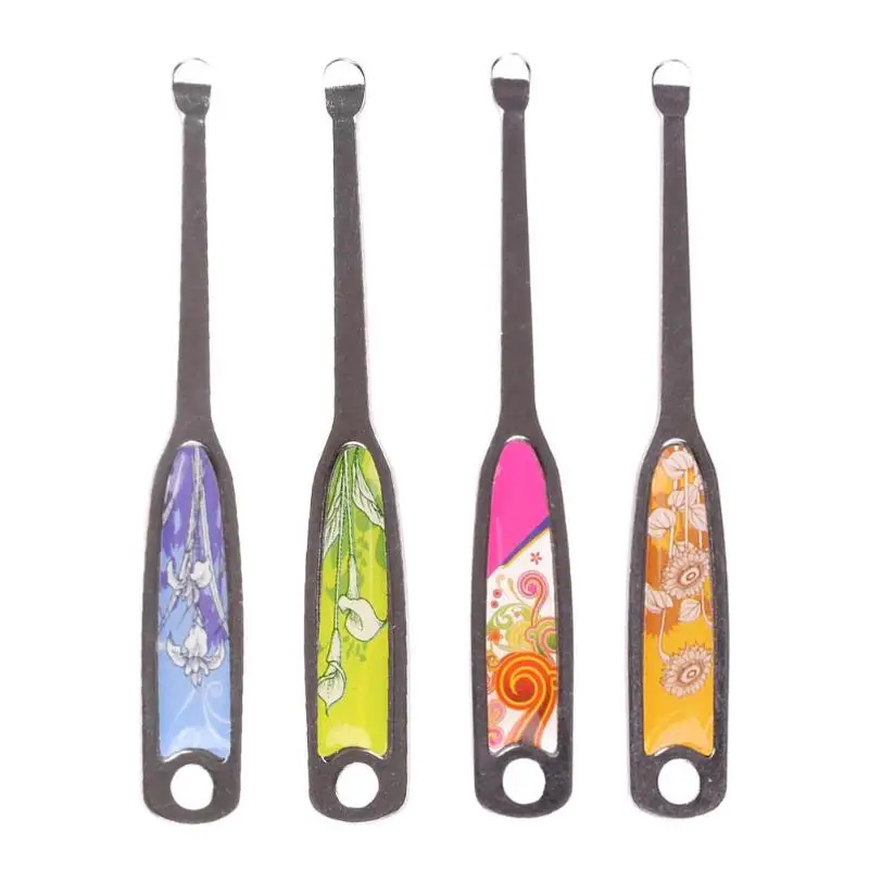 

1pc Metal Earpick Ear Wax Curette Remover Ear Cleaner Spoon Earpick Ear Cleaning Care Tool random color