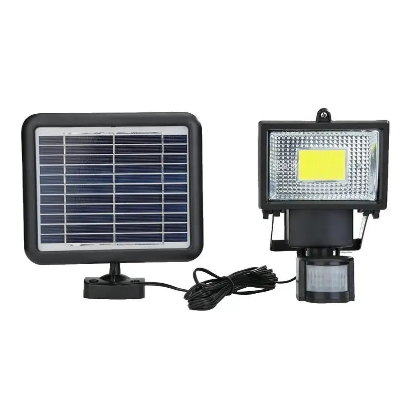 

100 LED COB Solar Wall Lamp Outdoor Courtyard Garden PIR Motion Sensor Security Flood Light Spot Lamp white light