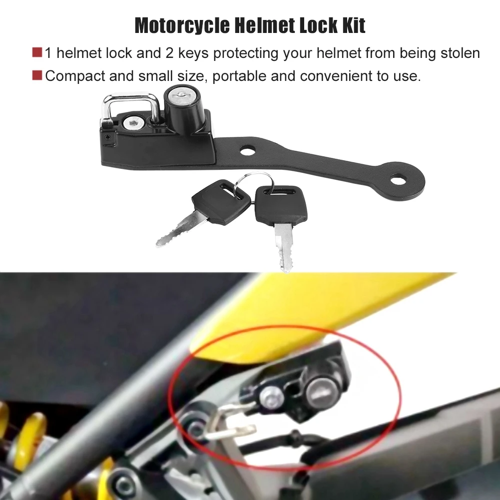Motorcycle Aluminium Alloy Helmet Lock 