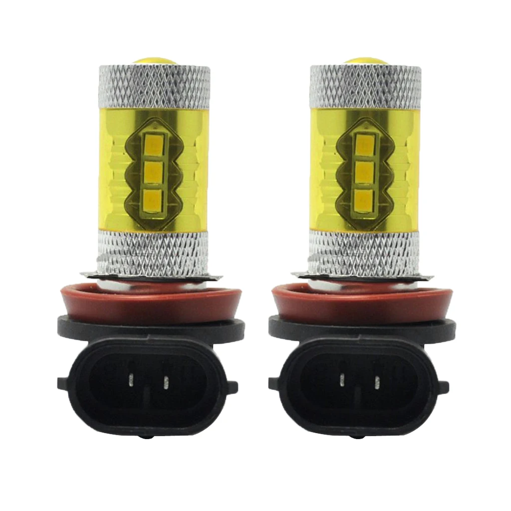

2 PIECES 80W YELLOW HIGH POWER LED FOG DRIVING LIGHT 6000K DC 12V High Power LED Bulbs