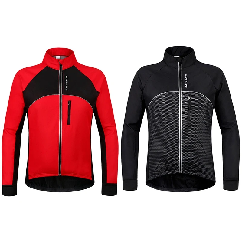 Мужская зимняя куртка для велоспорта, ветрозащитная теплая ветровка, пальто для велоспорта MTB, Джерси, куртка с длинным рукавом, одежда для велоспорта