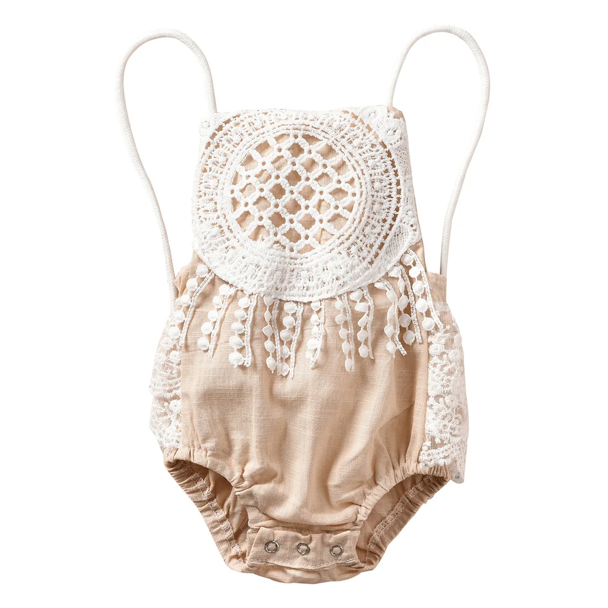 

Newborn Toddler Infantil Baby Girls Clothes Tassels Fashion Romper Cute Jumpsuit Sleeveless Outfits 0-24M