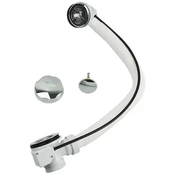 

Dedicated Pop Up Bath Waste With Overflow Bathroom Kit Round Chrome