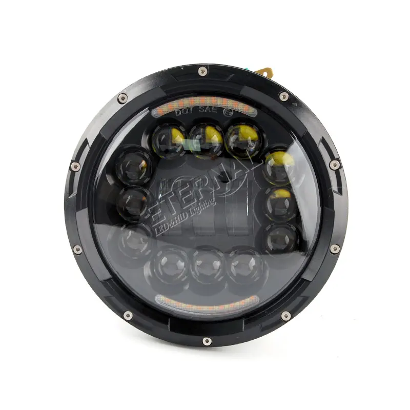 Налобный фонарь светодиодный с указателями поворота 1x90 Вт 7 дюймов H4 4x4|halo projector