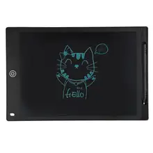 12 дюймов портативный цифровой ЖК Дисплей Рисунок планшеты записи доска для рисования Memo Примечания напоминание блокнот с стилусы ручка с CR батарея F