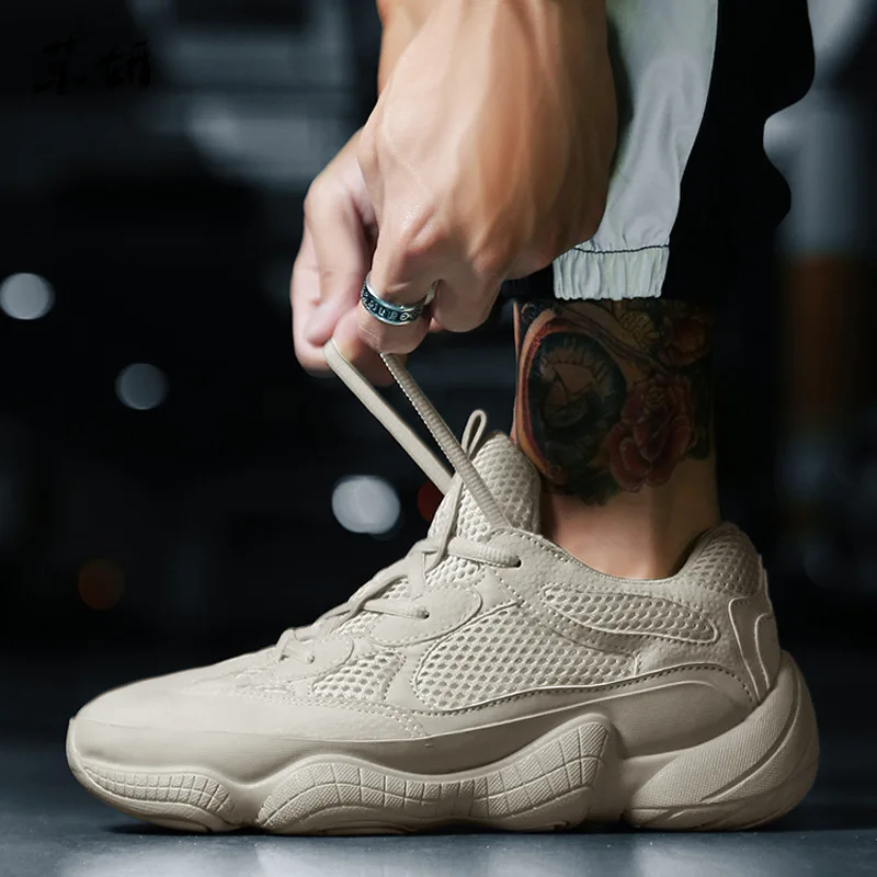 

Vintage Dad Sneakers 2019 Kanye West Fashion Mesh Light Breathable Men Casual Shoes Men Sneakers Zapatos Hombre Retro Shoes