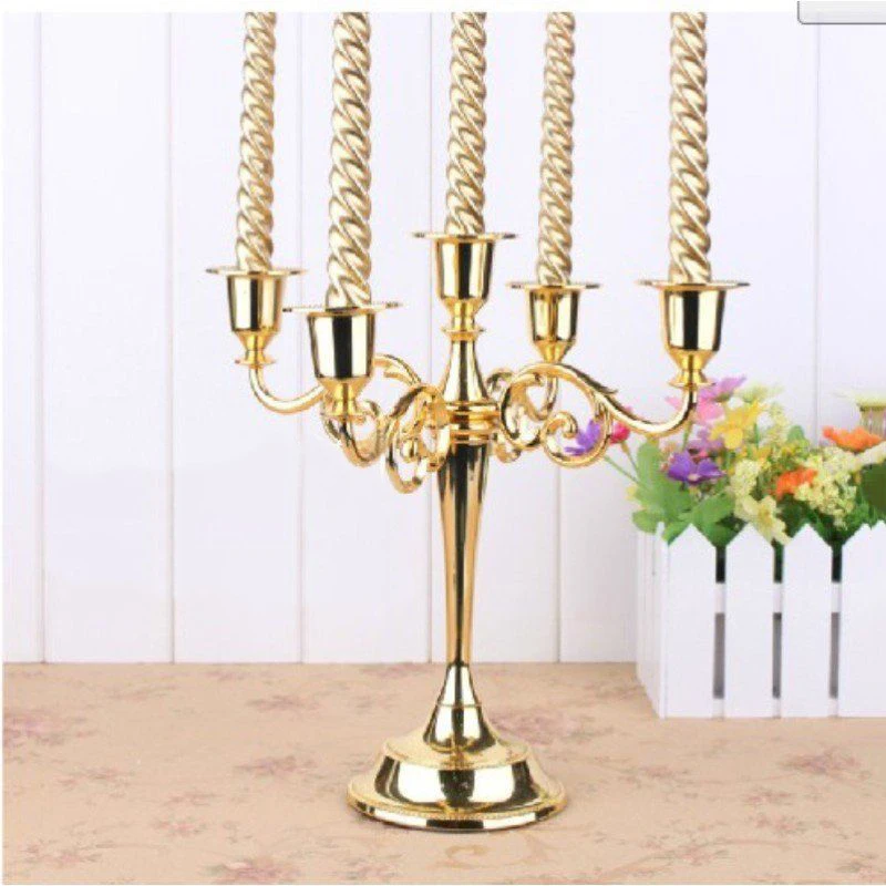 

Alloy Candle Holders 3/5-Arms Candlestick Candle Stands Wedding Party Decoration Candleholder Home Decor Candelabrum 1pc