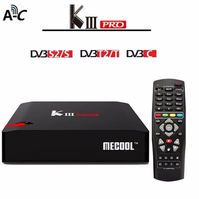 

KIII Pro Android7.1 tv box DVB S2 T2 K3 Amlogic S912 Octa Core 64bit 3g 16g Bluetooth Cline Biss Pvr Timeshift 4k Mecool pk t95