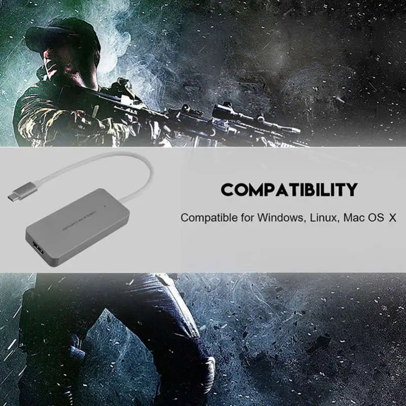 Hdmi тип C Hd игровая карта захвата видео 1080P 60Fps Full рекордер устройство для Ps4 Ps3 Xbox