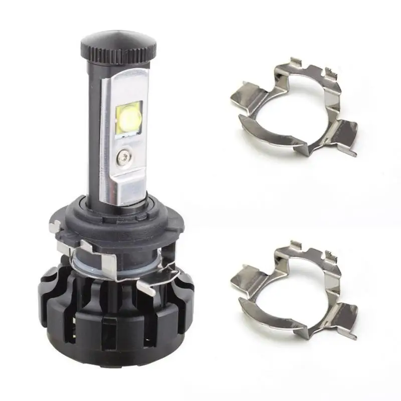 

VODOOL 2Pcs LED Car Headlight Bulb Base Holder Adapter Socket for BMW Mercedes-Benz Audi Nissan Auto Headlamp Mount Stand