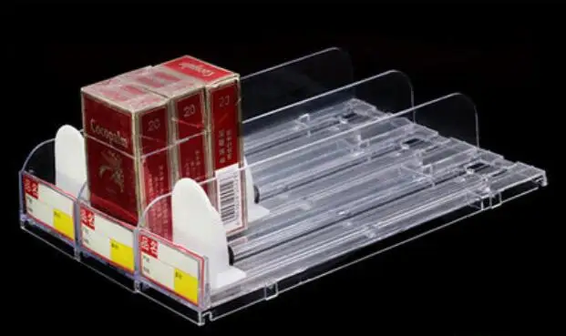 

Supermarket cigarette automatic thruster convenience store cigarette display stand cigarette pusher Tobacco drink rack 10pcs/lot