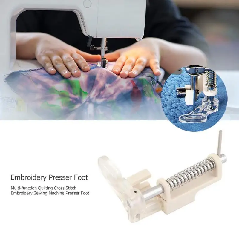 Embroidery Presser Foot sewing machine Multi function Quilting Cross