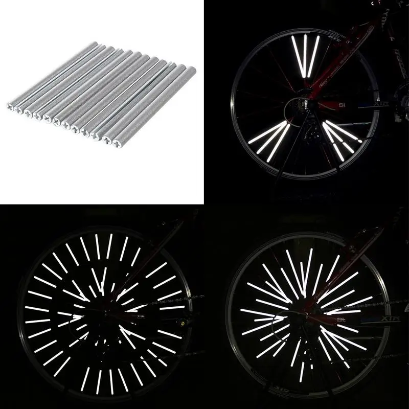 

Bicycle Reflective Wheel Stickers Tape Mountain Bike Spokes Mtb Sticker Reflector Fixie Bike Reflective Strips