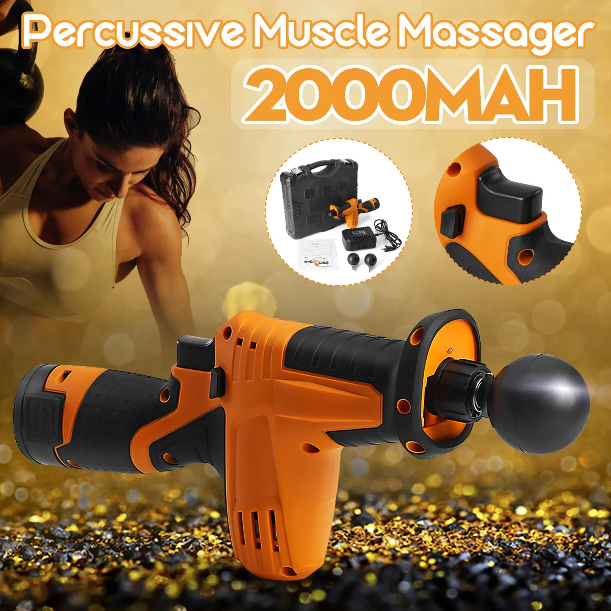 

Professional Electric Deep Muscle Massage for Gun Relaxation Body Vibrating Massager Exercising Muscle Pain Relief Body Slimming