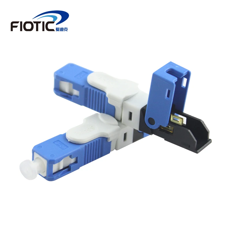 

100PCS/box ESC250D/UPC FTTH SC/UPC single-mode fiber optic SC UPC quick connector Cost-Effective Fiber Optical Fast Connector