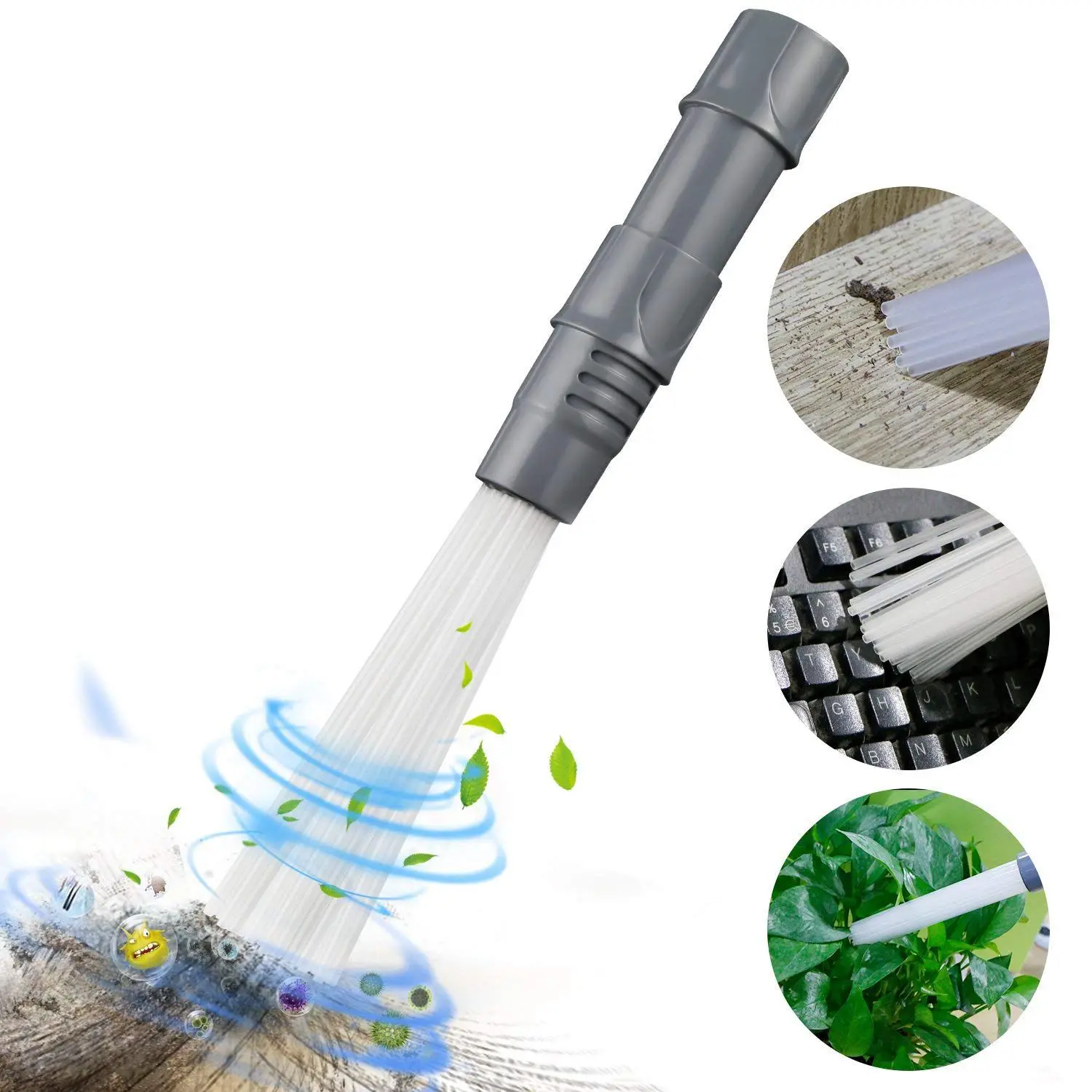 

Dust Brush Tip Vacuum Cleaner Accessories Vacuum Cleaner to Clean Small Nook Like Air Hole, Keyboard, Drawer, Car, Jewelry, Pl