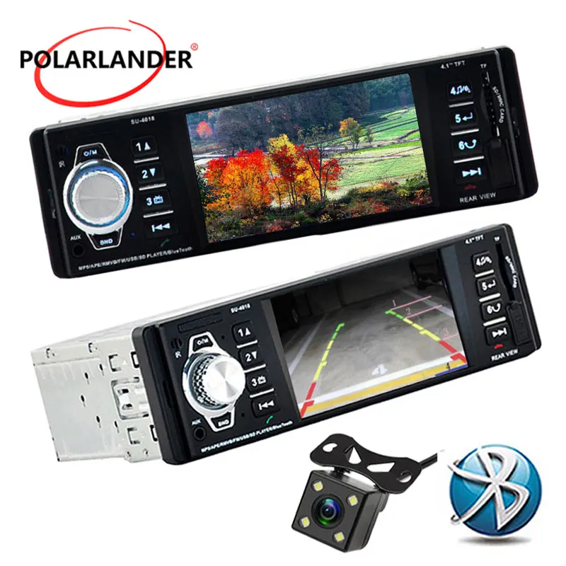 Автомобильный радиоприемник 4 1 дюйма mp4 плеер FM/USB/1 Din/с дистанционным