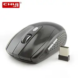 CHYI 2,4G Беспроводной Мышь Портативный оптический 6 Кнопки 1600 Точек на дюйм мыши для компьютера PC ноутбук геймер черный цветная мышь