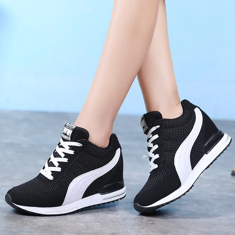 STAN SHARK/осенние женские кроссовки на танкетке tenis feminino Повседневная дышащая обувь