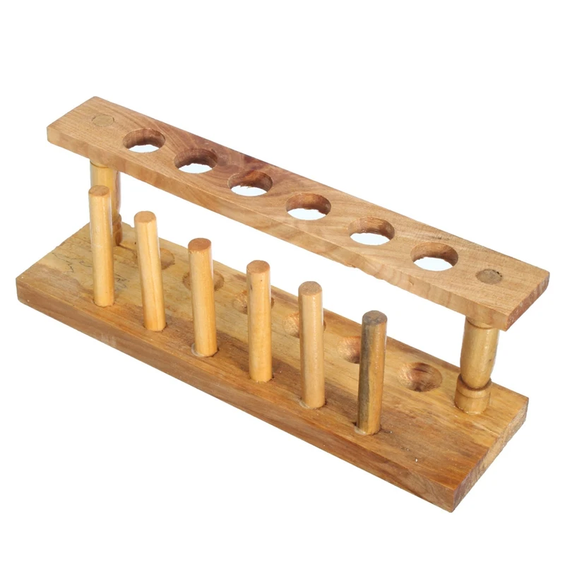 Laboratorium Tabung Uji 6 Lubang Pengujian Tabung Klip Pemegang Stand Pipet Kayu Alat Laboratorium Tabung Reaksi Aliexpress
