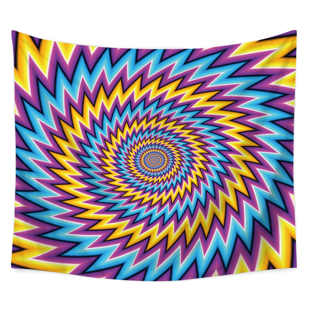Красочные Tie Dye Мандала гобелены Хиппи пледы постельные покрывала общежития