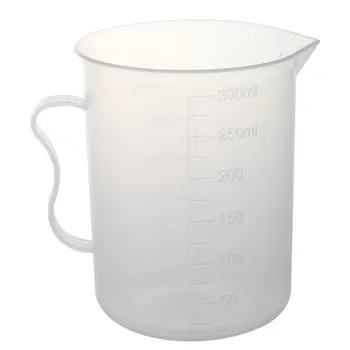 

Laboratory 250ml Capacity Clear White Plastic Measuring Cup