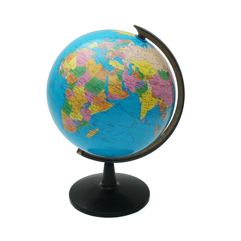 

Modern 32cm World Globe Map Ornaments With Swivel Stand World Map Geography Study Home Office Shop Desk Figurines Decorations