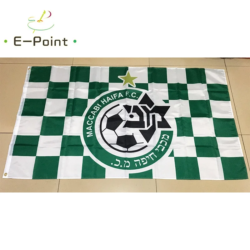 Израиль Maccabi Haifa FC 3 фута * 5 футов (90*150 см) размер рождественские украшения для дома