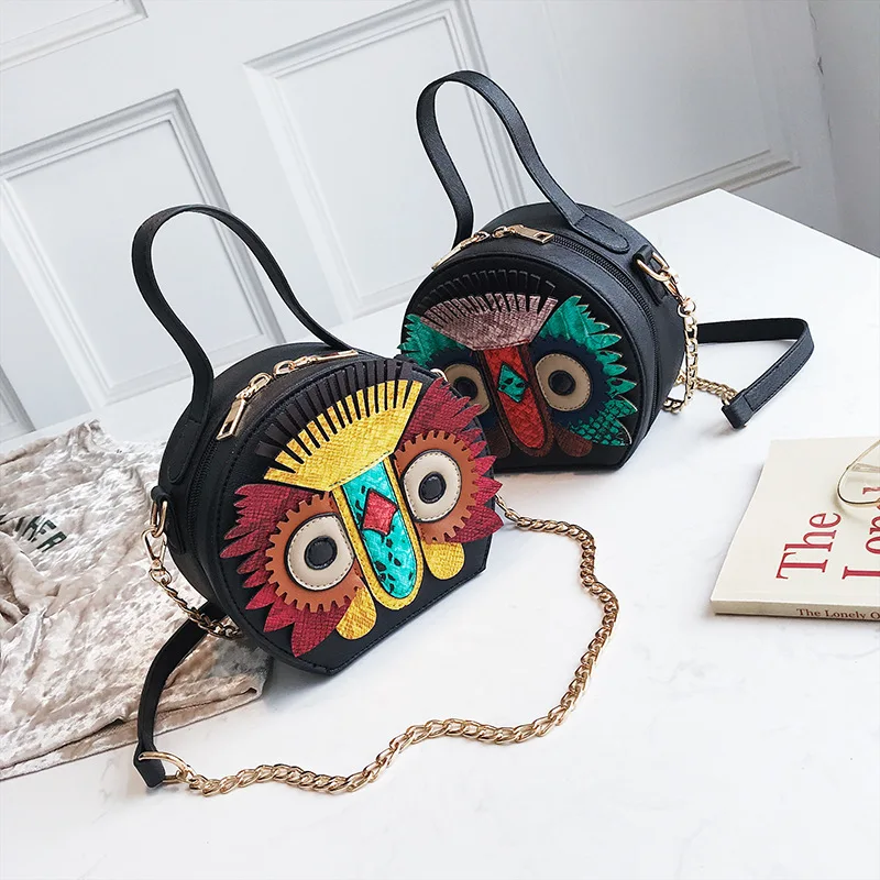 

Originality Owl Crossbody Bags For Women Luxury Handbags Designer Famous Brand Round Bolsa Feminina Shoulder Bag Ladies Sac Main