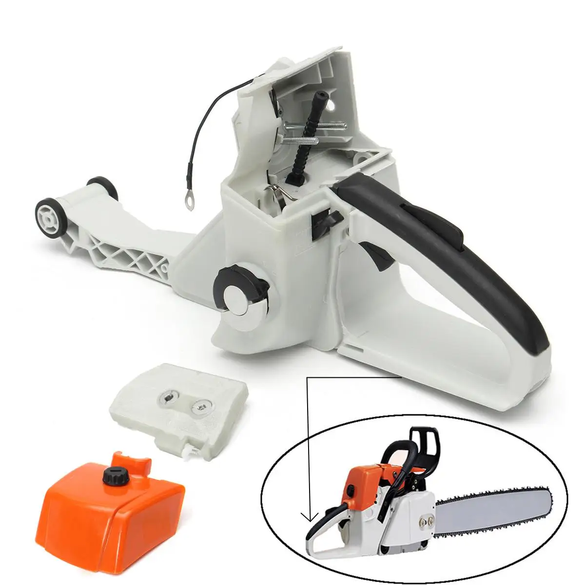 

Rear Fuel Gas Tank Air Filter Handle Cover For STIHL MS381/380